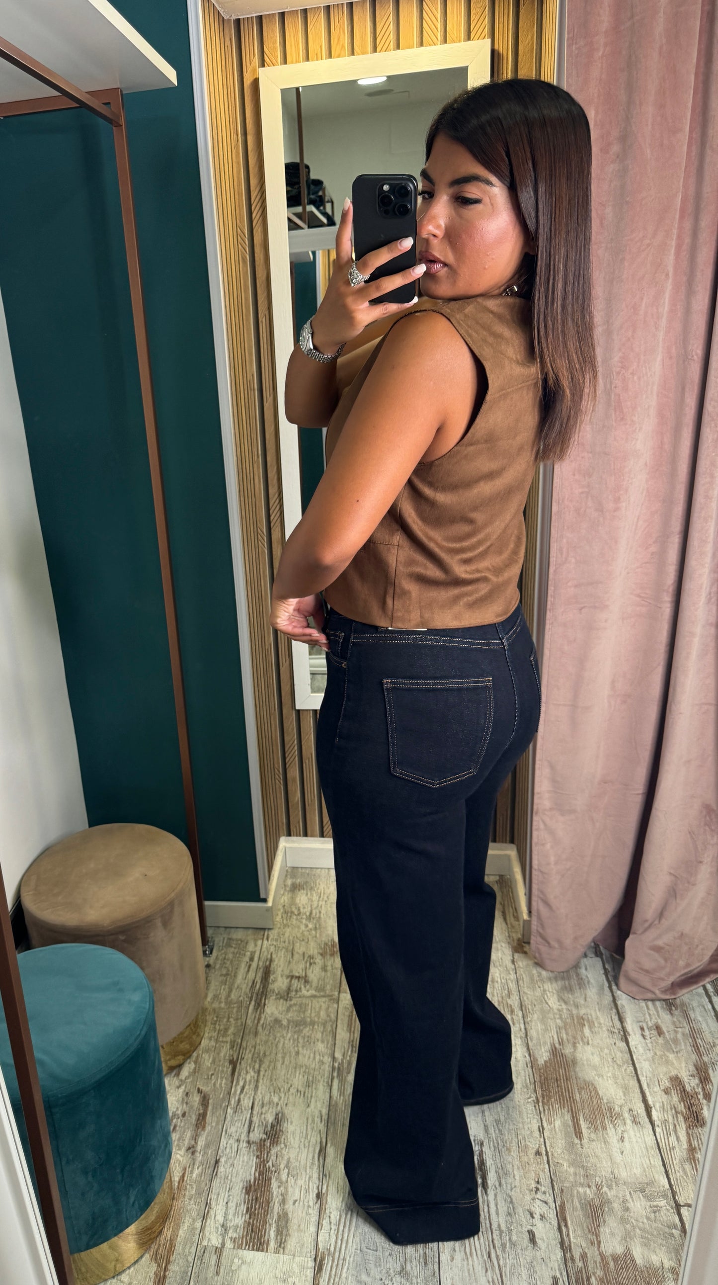Jeans palazzo blu
