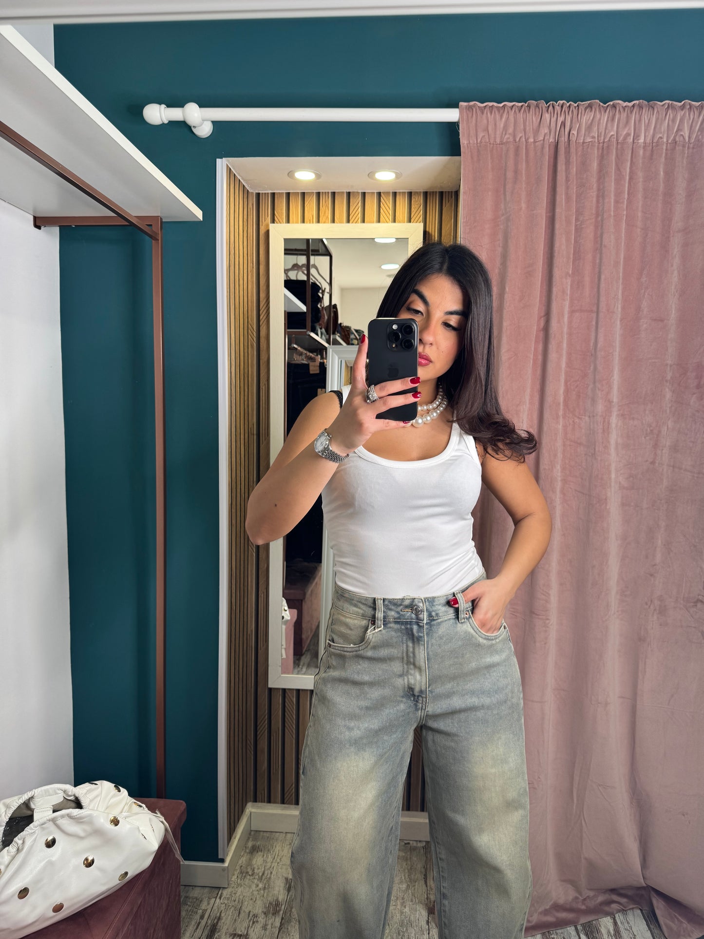 Jeans Wide Ballon Sabbiato