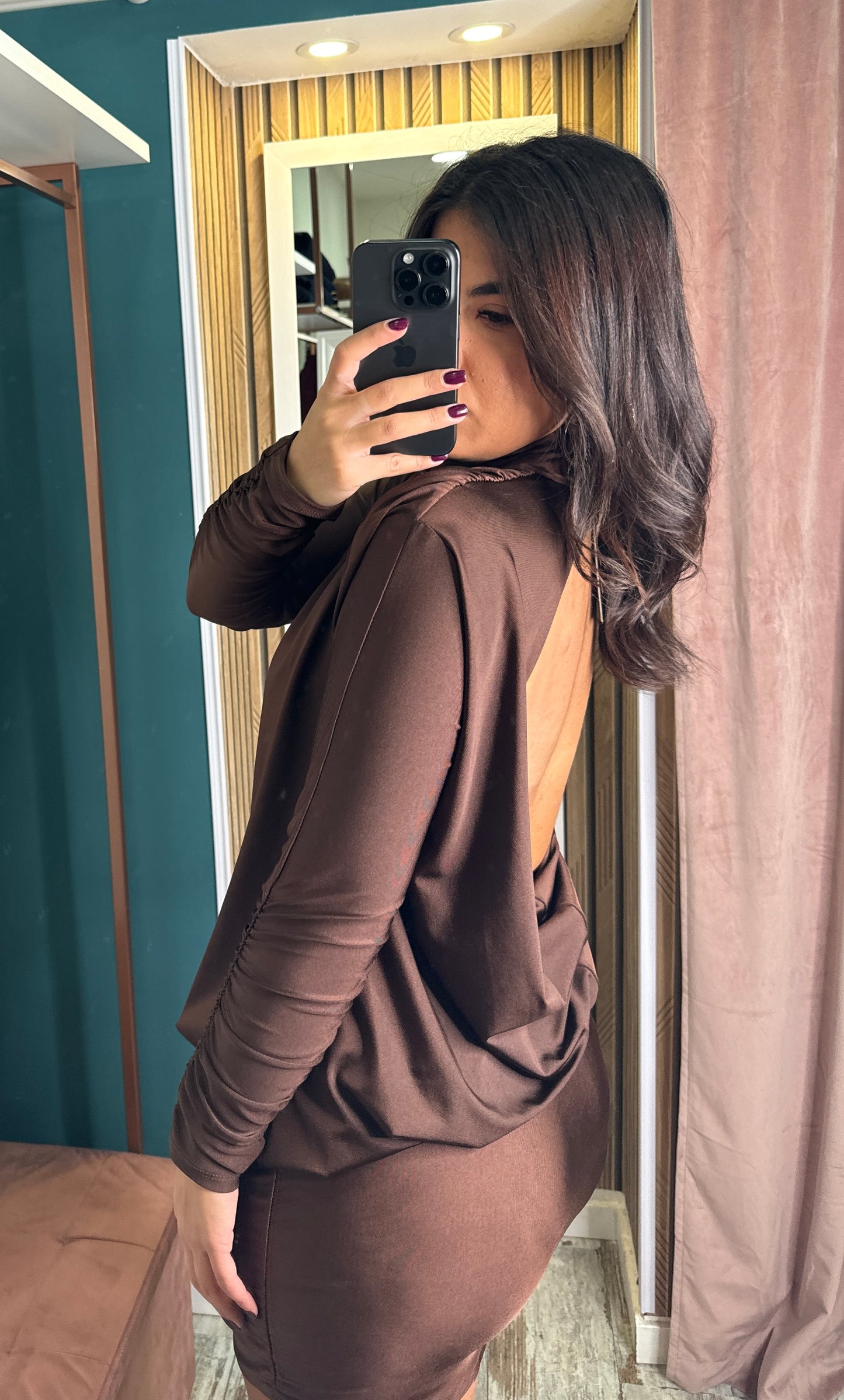 Vestito japan marrone