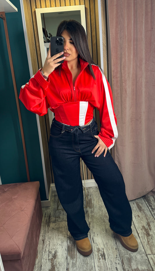 Jeans blu VsMiss con risvolto