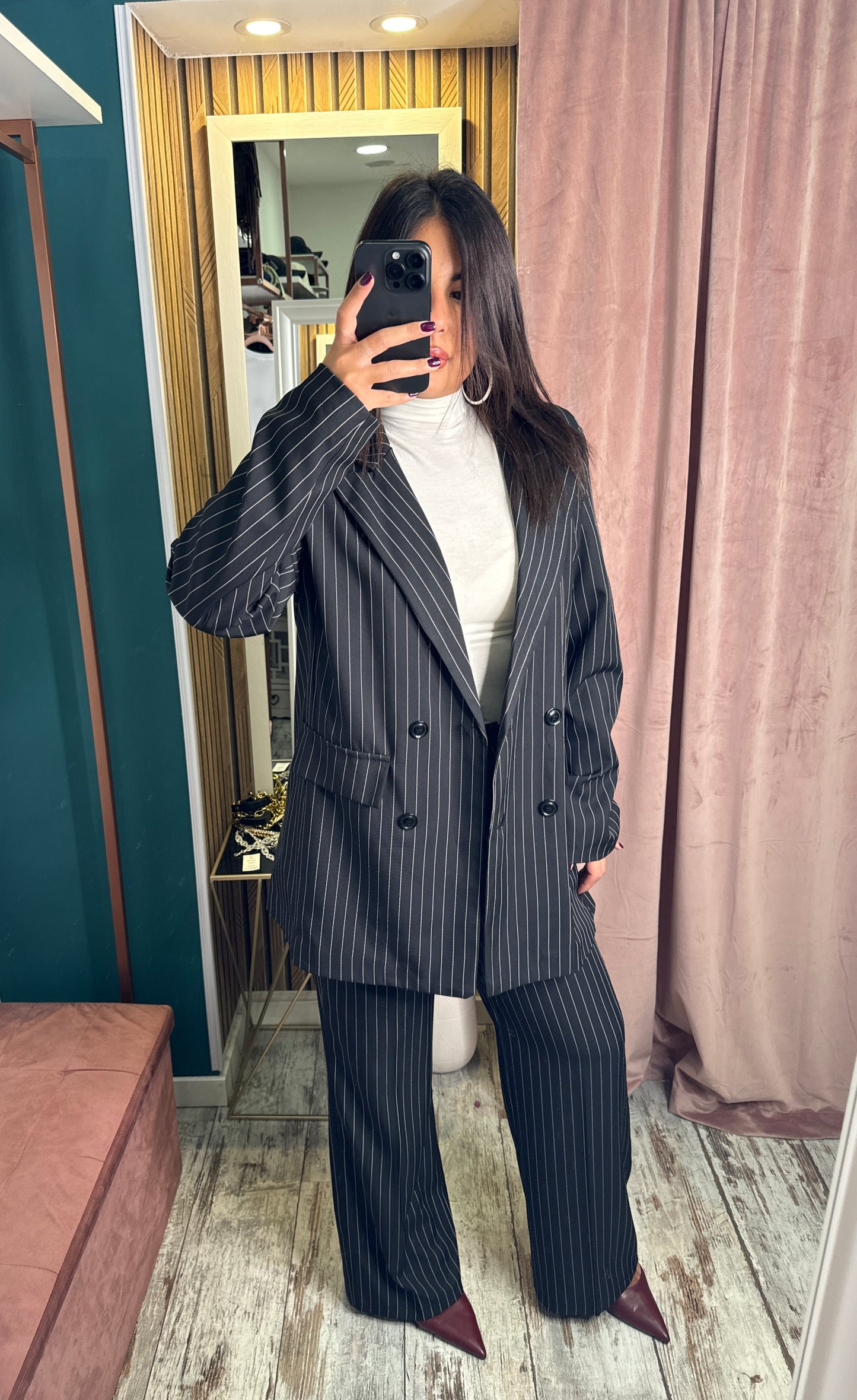 Tailleur gessato Irene