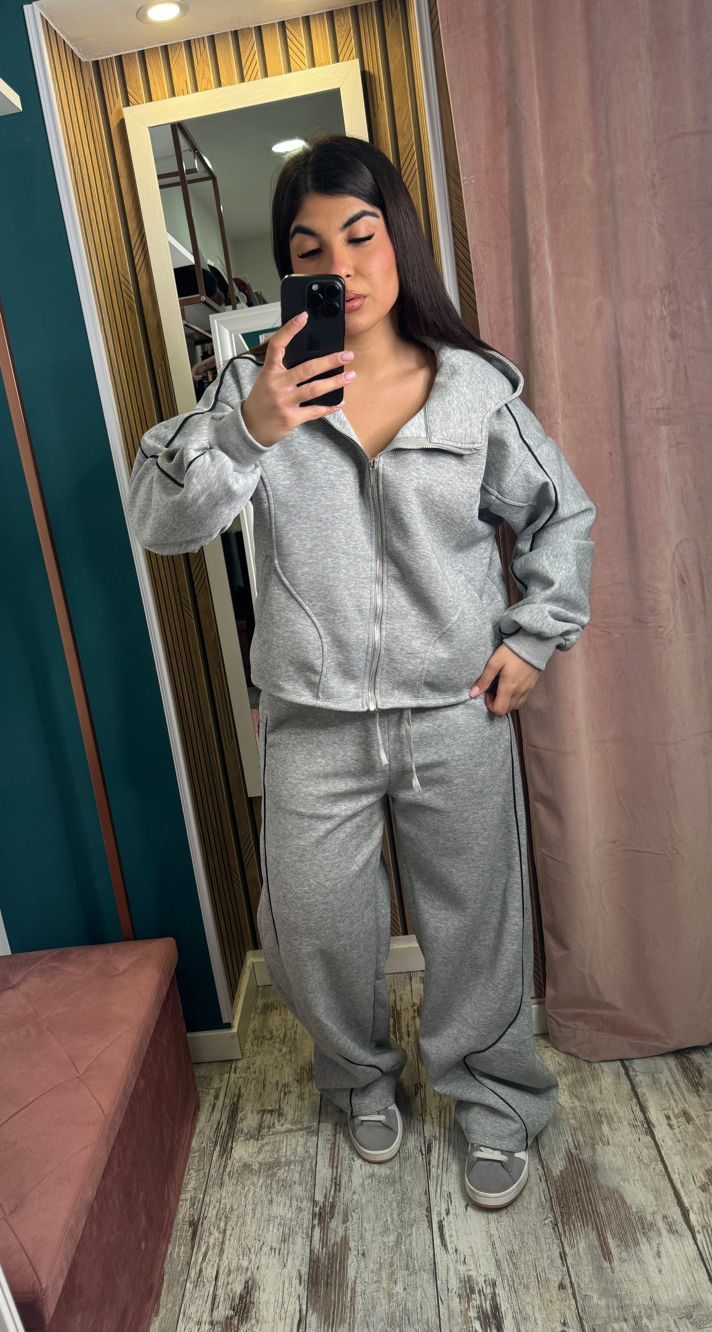 Cordset monique Line grigio