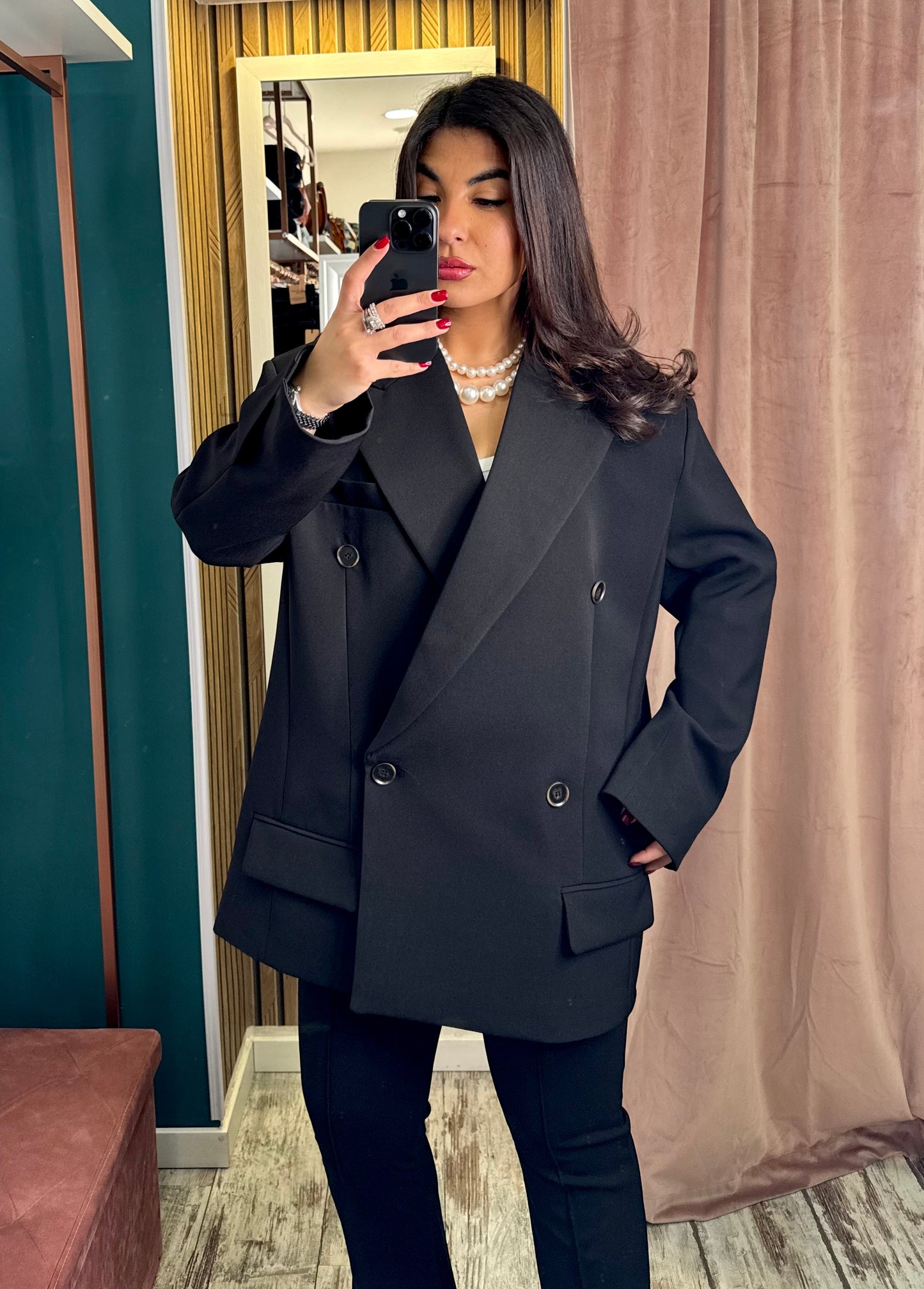 Blazer overBotton black