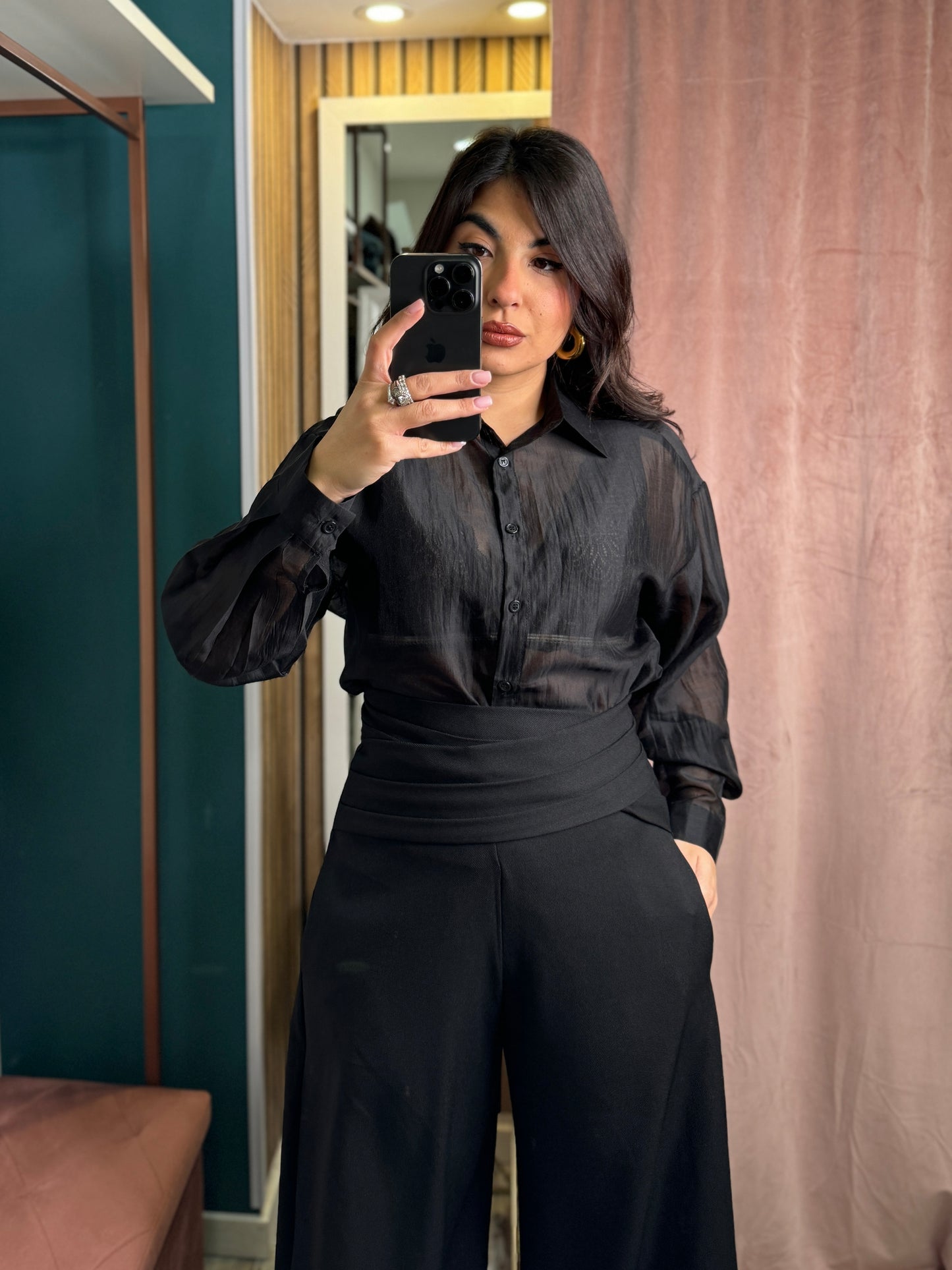 Pantaloni Daria nero