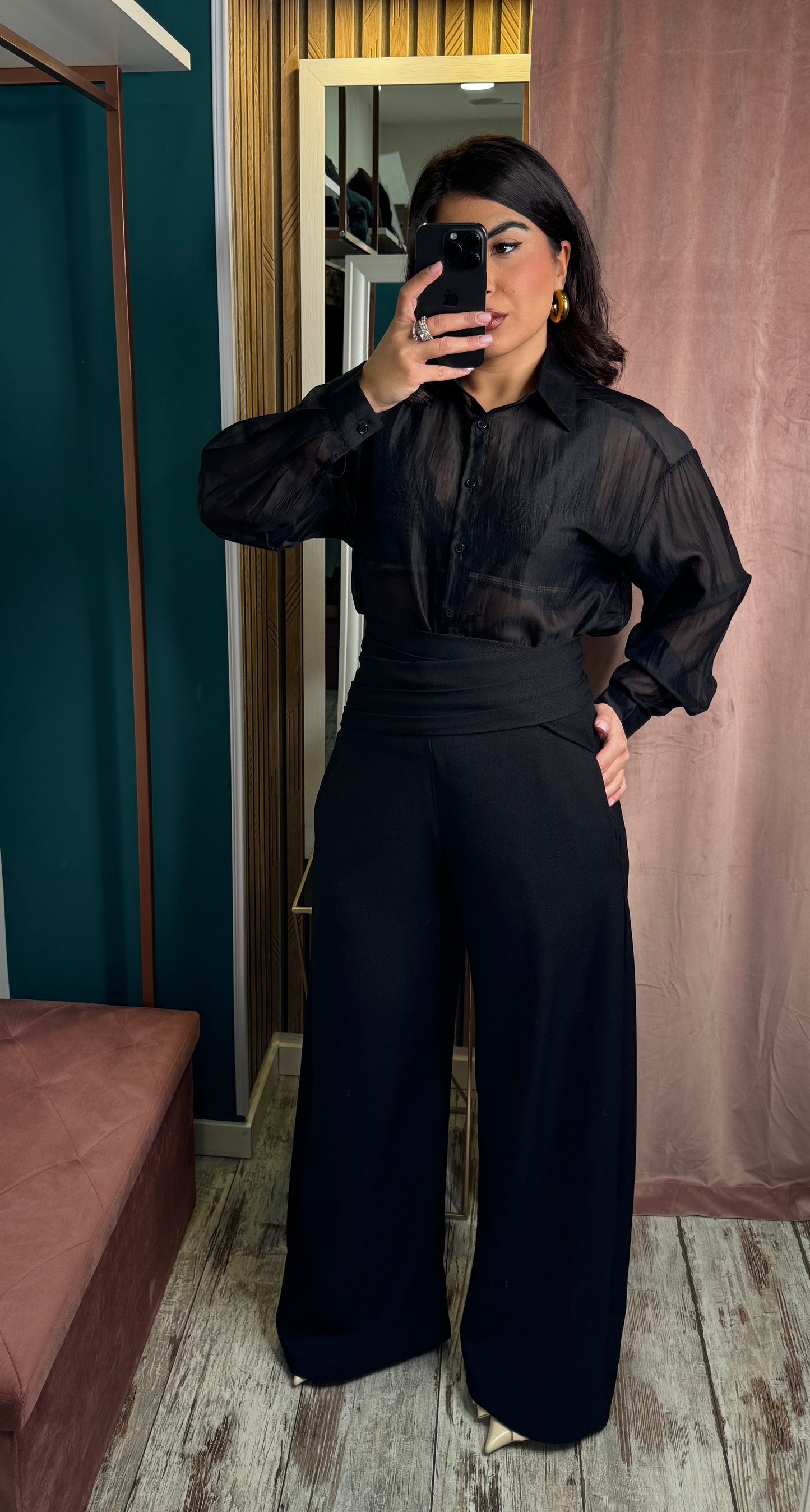Pantaloni Daria nero