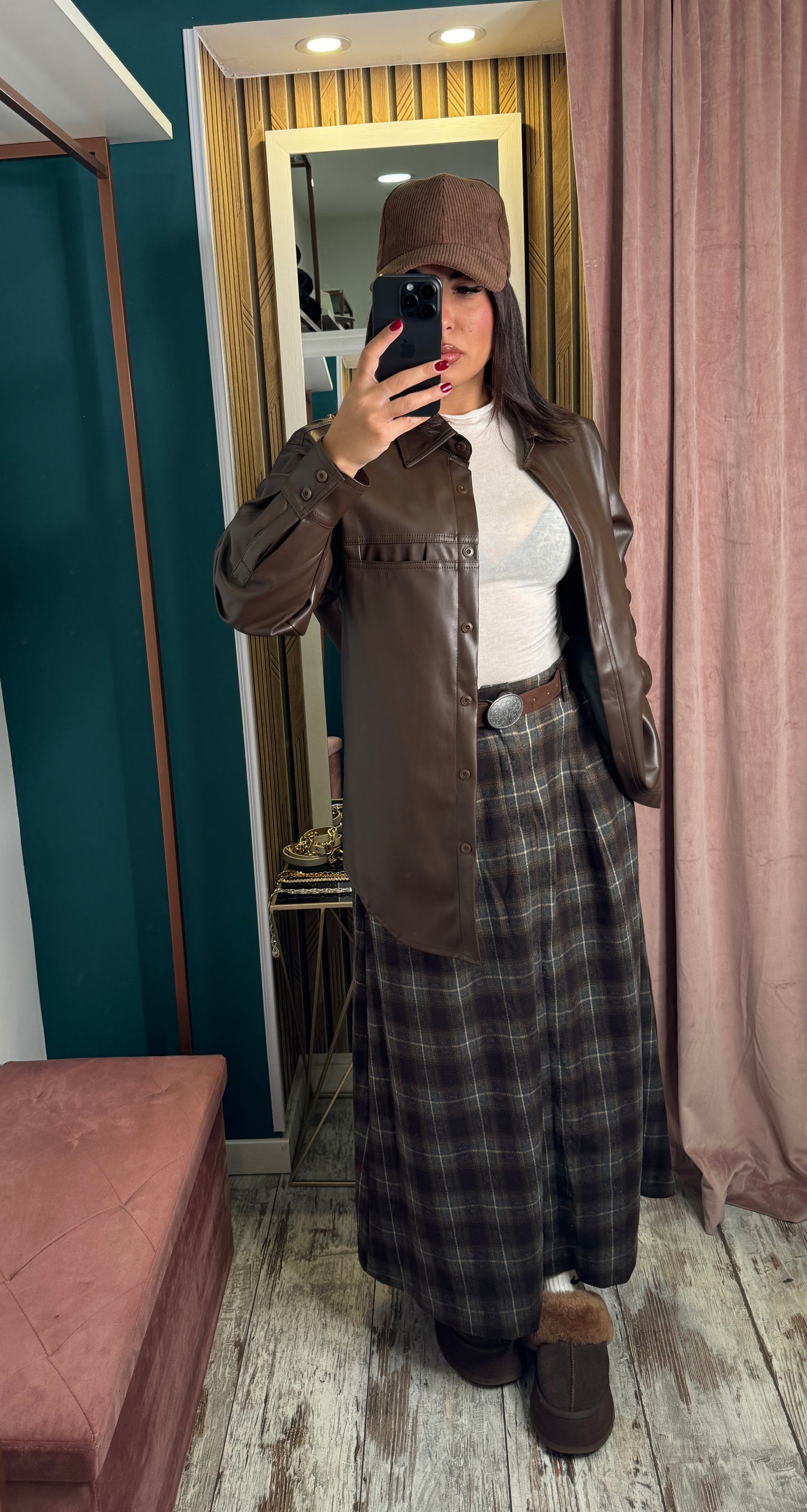 Camicia leather brown