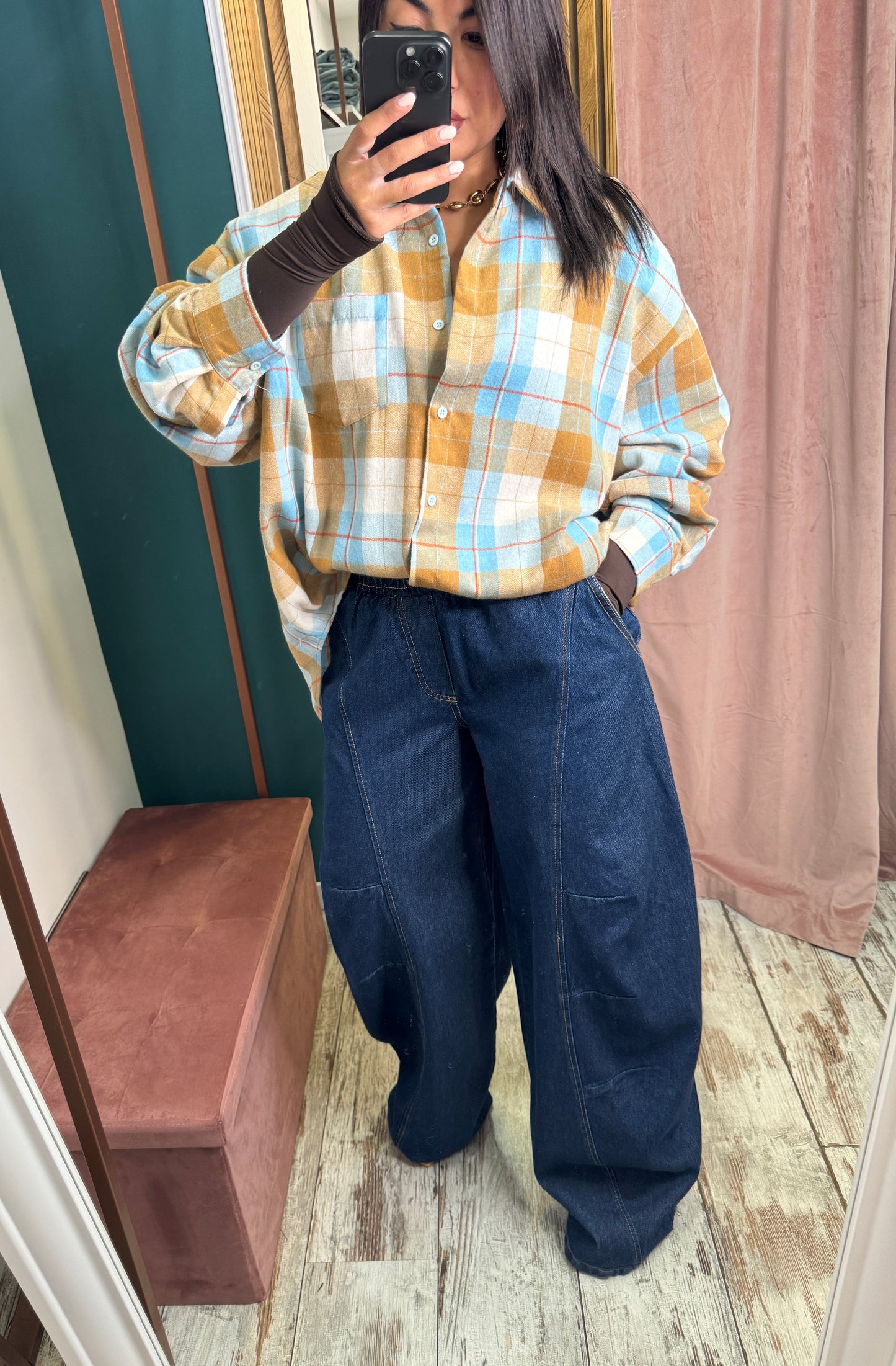 Jeans baggy con elastico