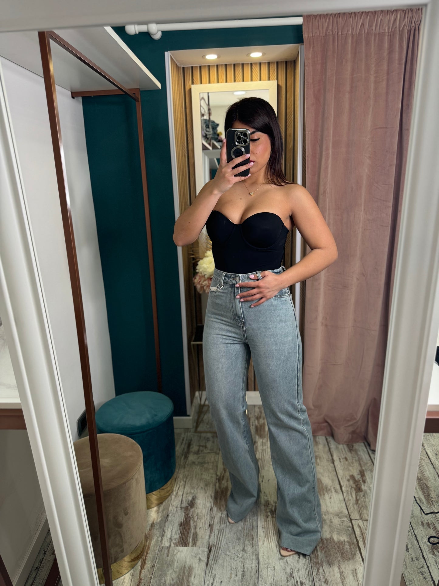 Jeans Wide leg fisso