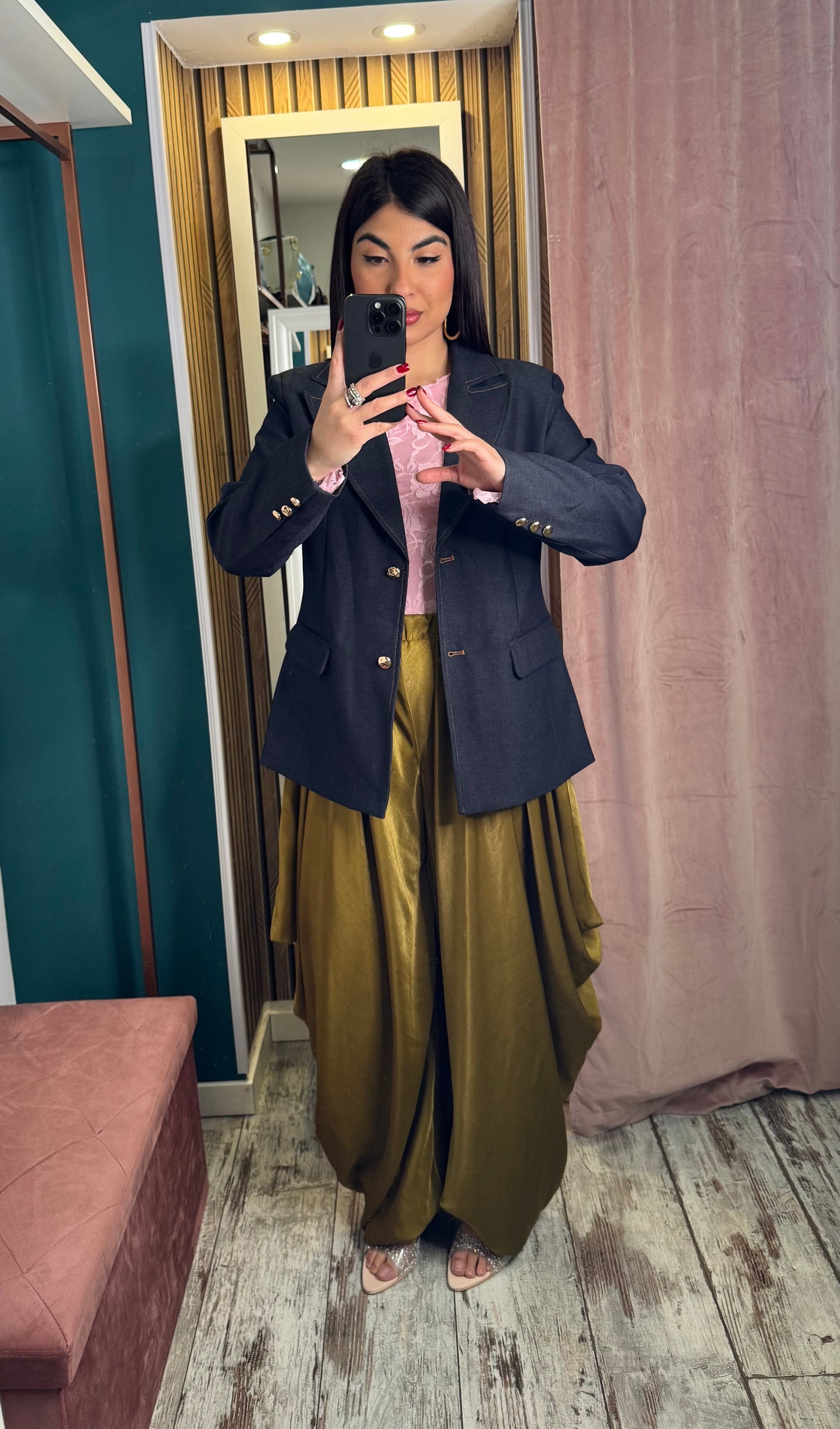 Pantaloni jasmine verde