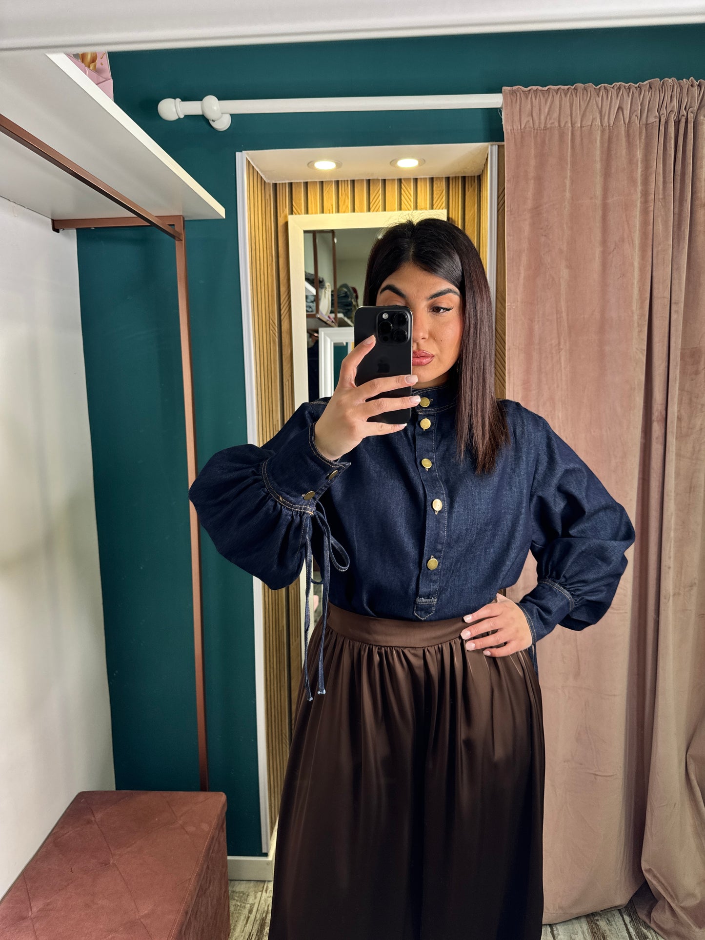 Camicia denim Linda