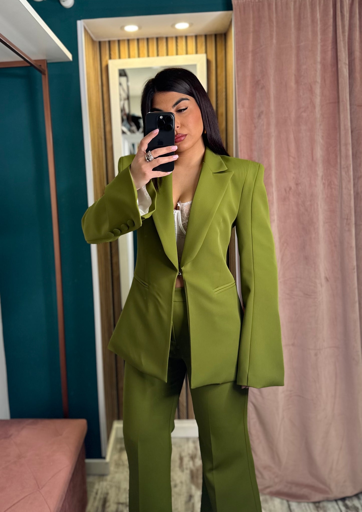 Tailleur Lumina verde pistacchio