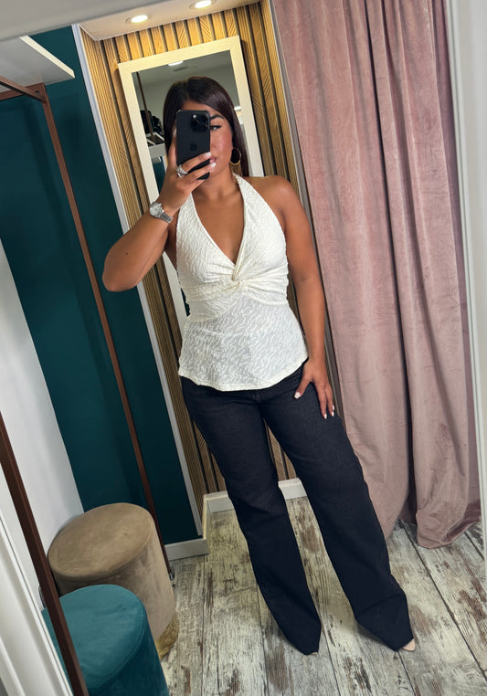 Jeans Wide Leg dark grey