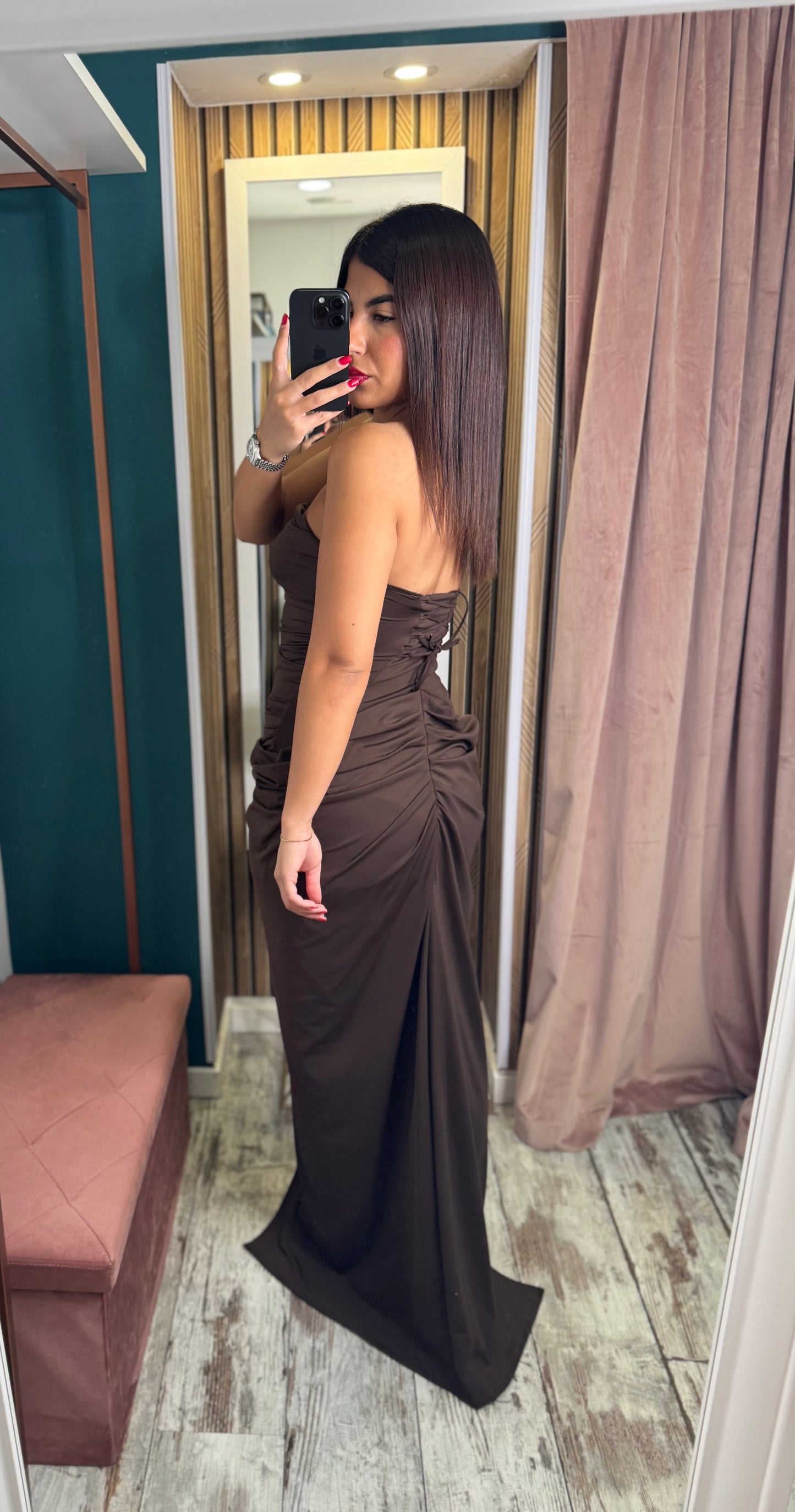 Vestito brown cameron
