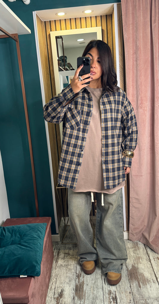 Camicia quadretti blu