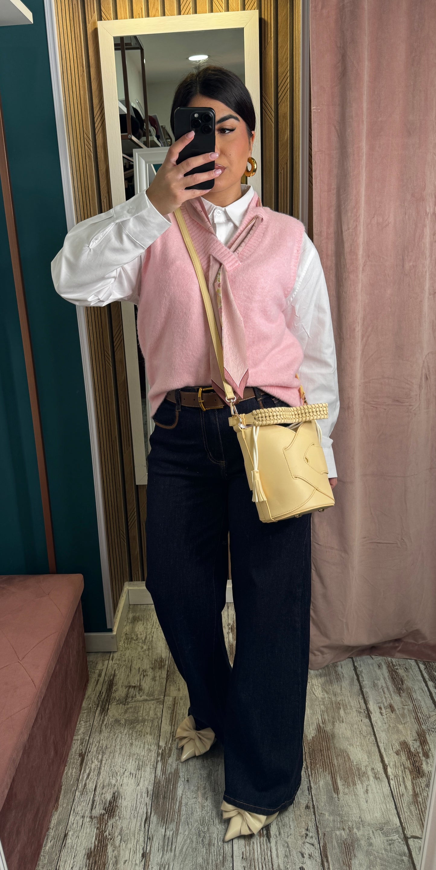 Gilet con foulard