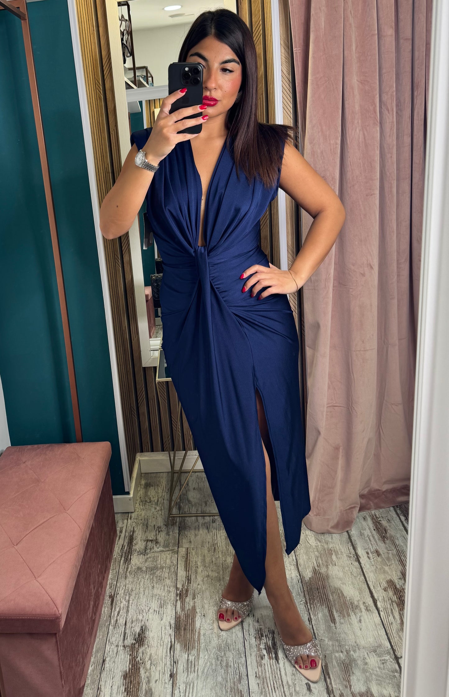 Abito nodo blu