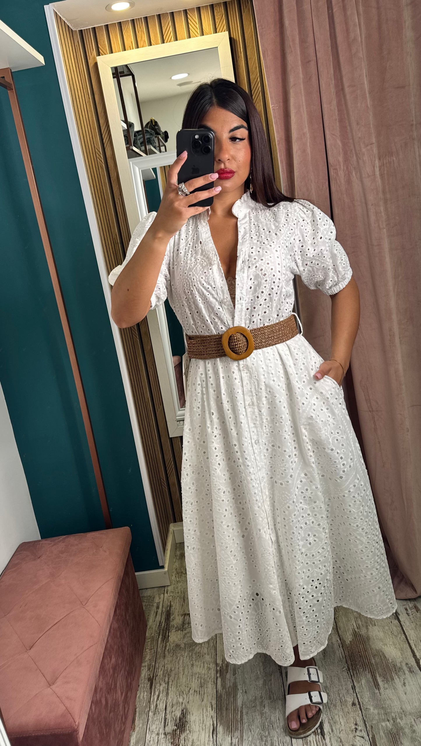Vestito San Gallo mezza manica