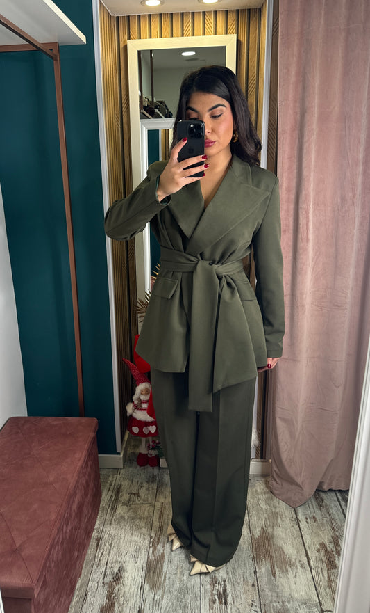 Tailleur olive