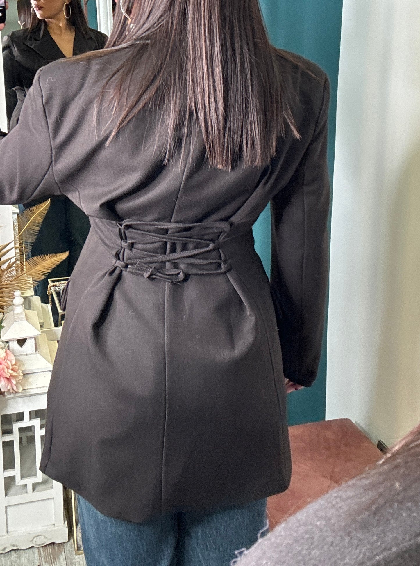 Blazer stringato sul retro