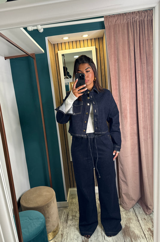 Cordset jeans blu