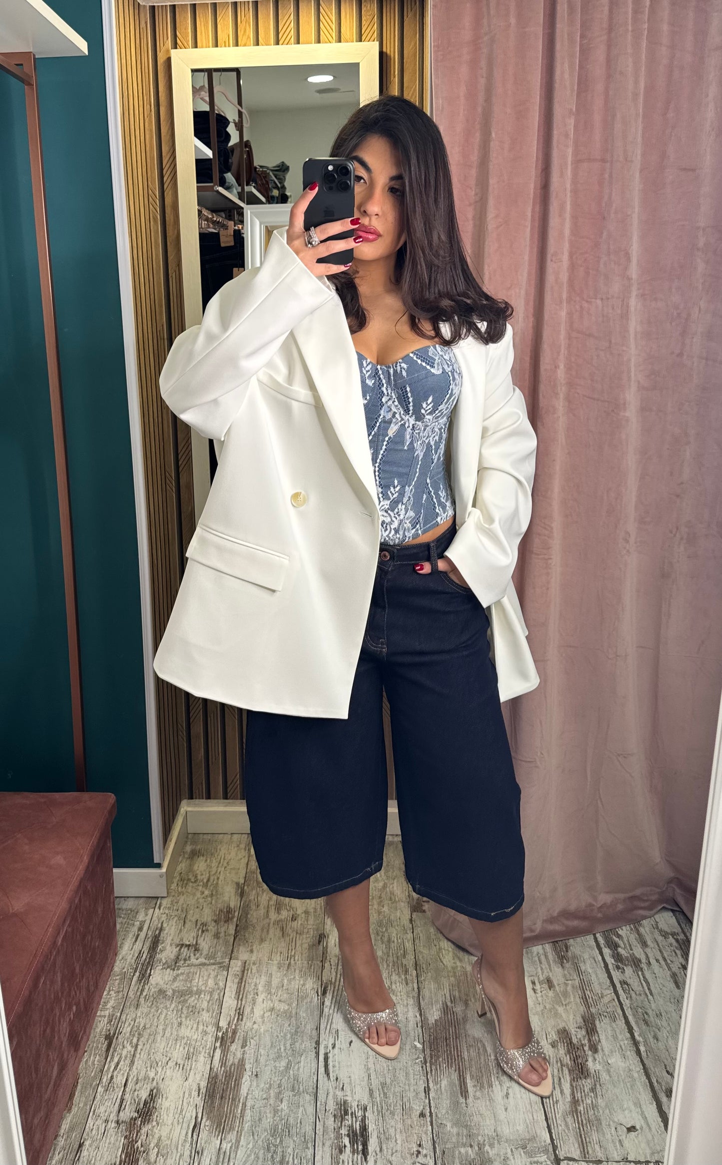 Blazer White lumina