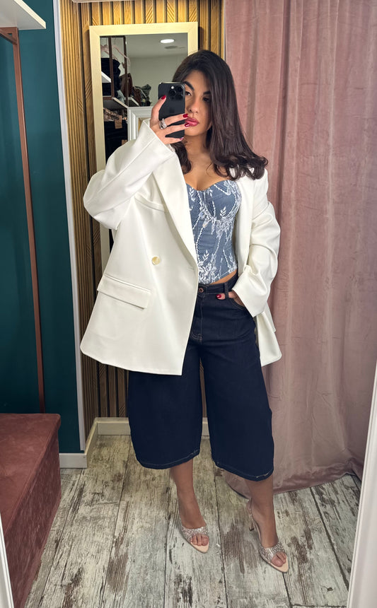 Blazer White lumina