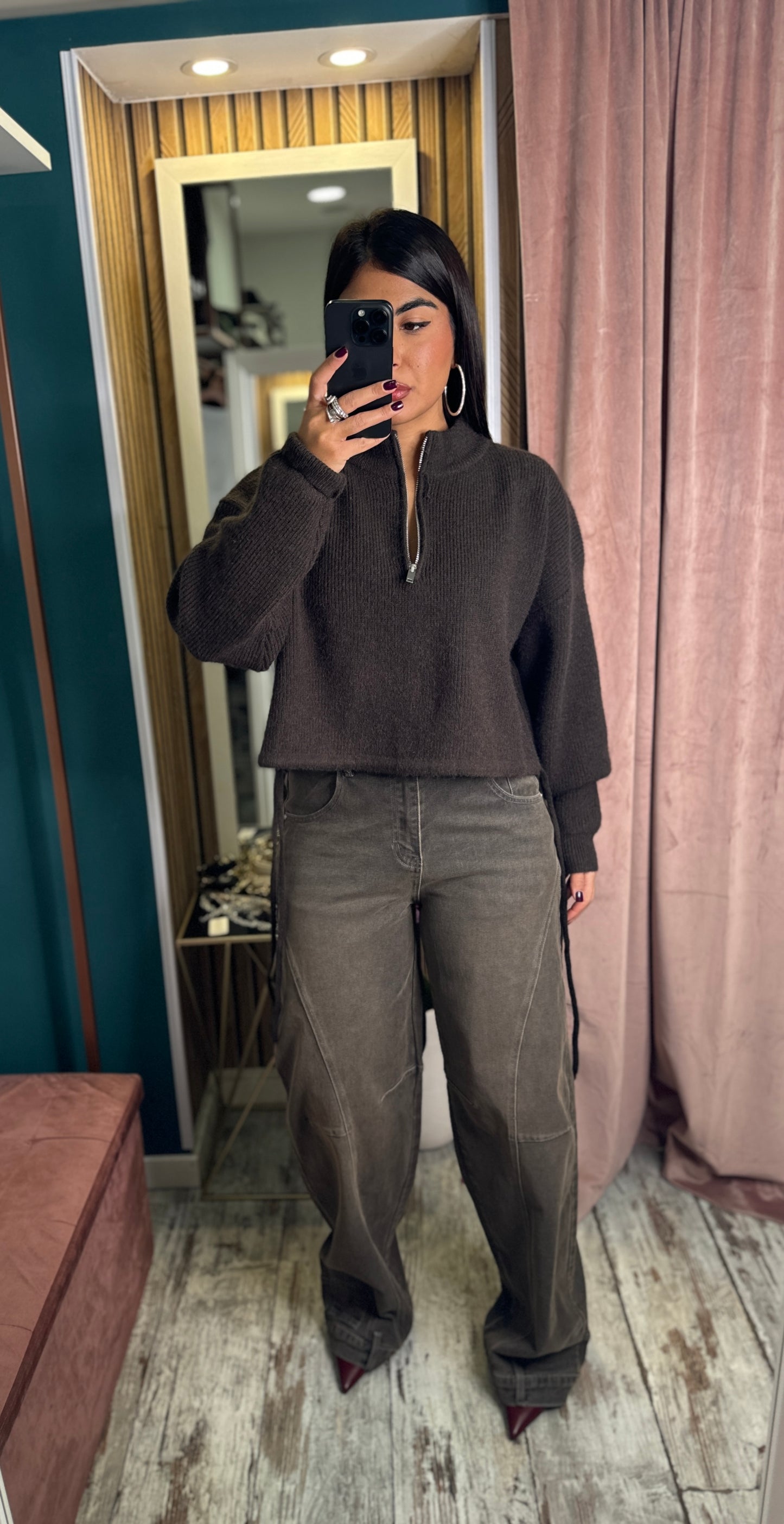 Jeans grigio sabbiato