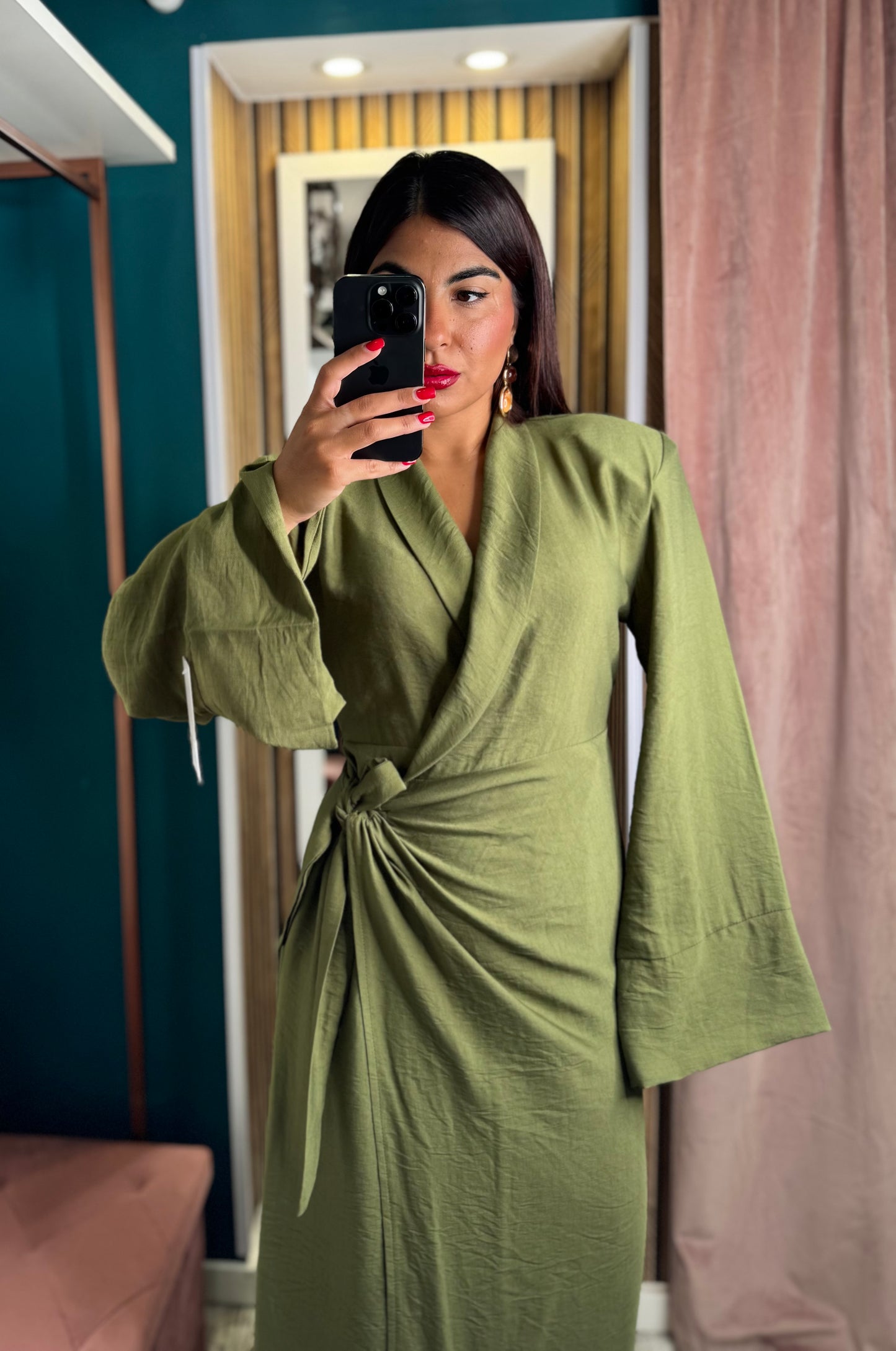 Vestito portafoglio Lino