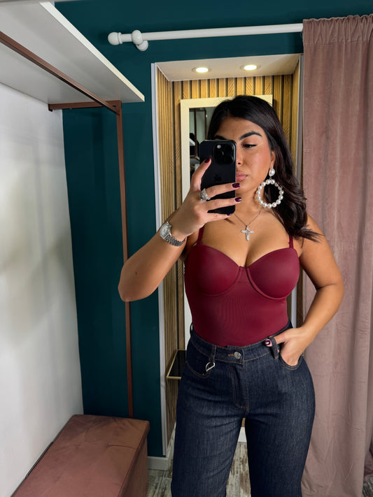 Body modellante bordeaux