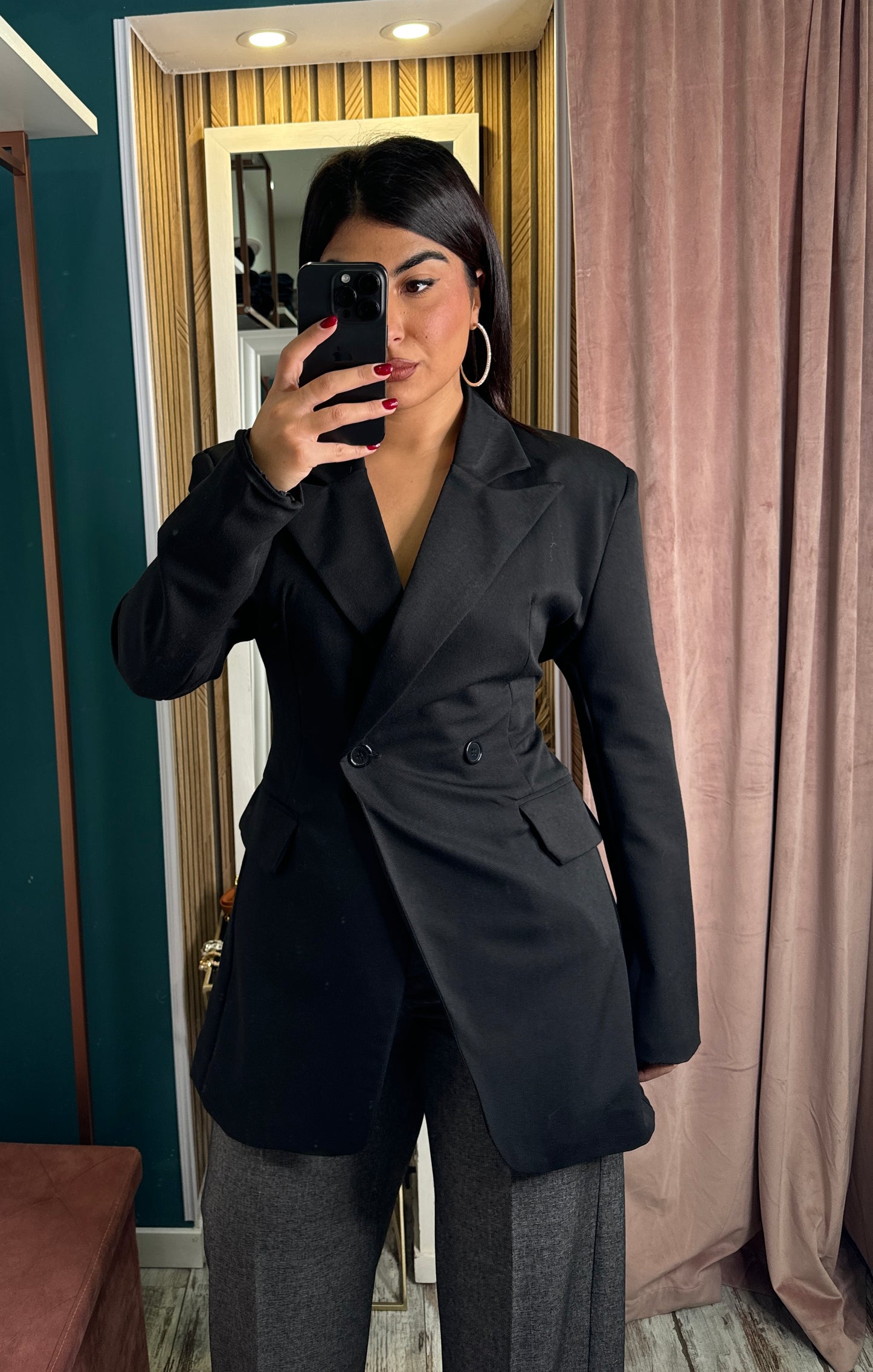 Blazer stringato sul retro