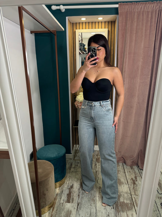 Jeans Wide leg fisso