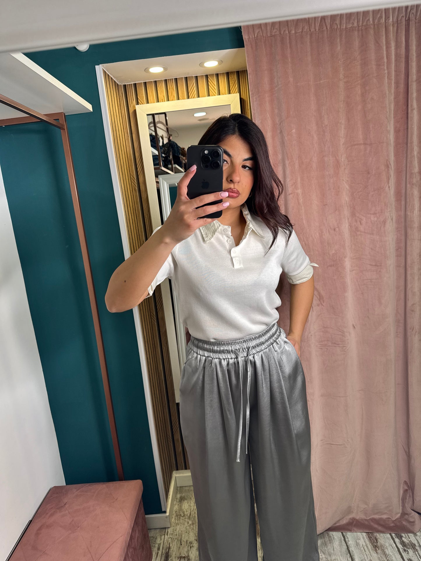 Polo filo colletto camicia