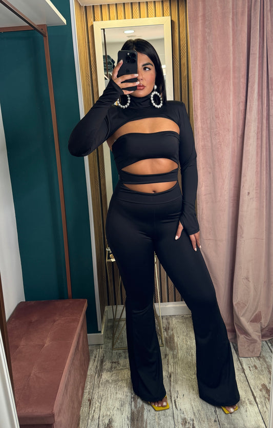 Jumpsuit lycra cut out