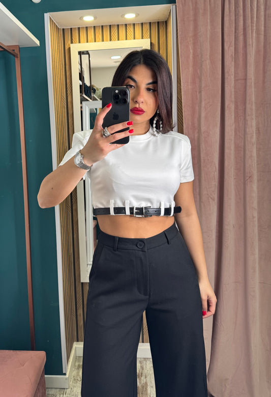 T-shirt crop Weix