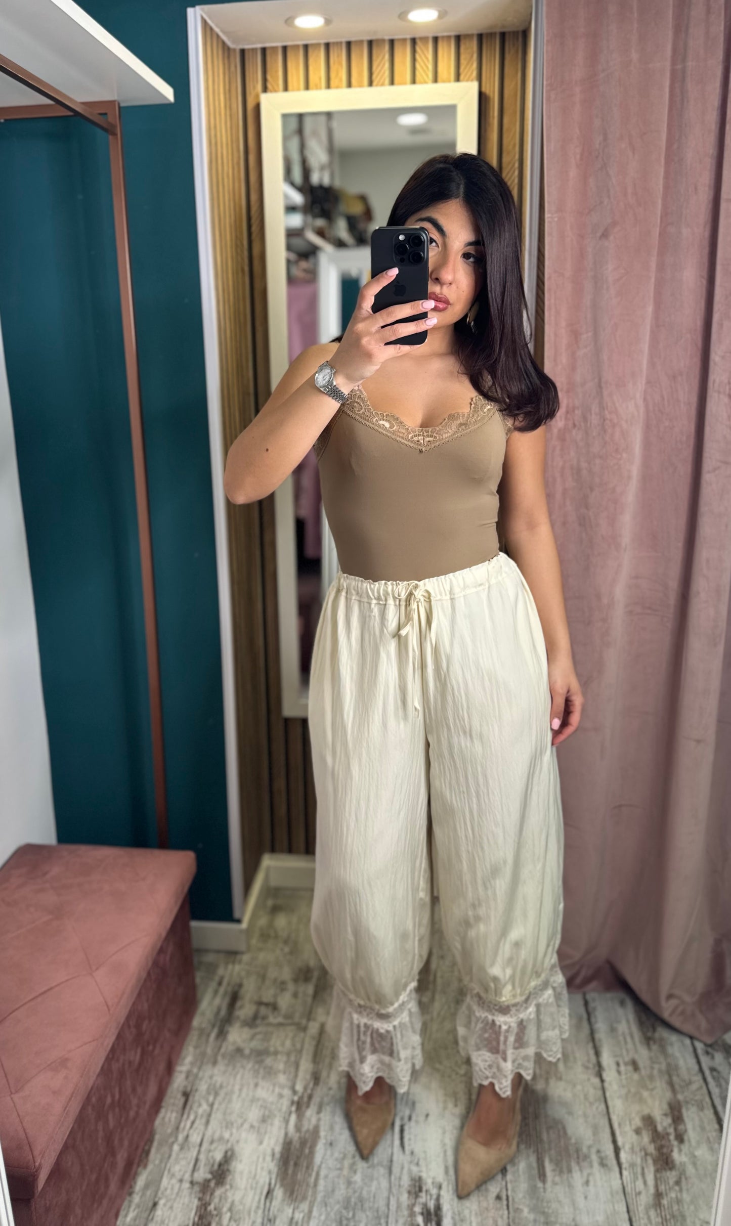 Pantalone Dafne beige