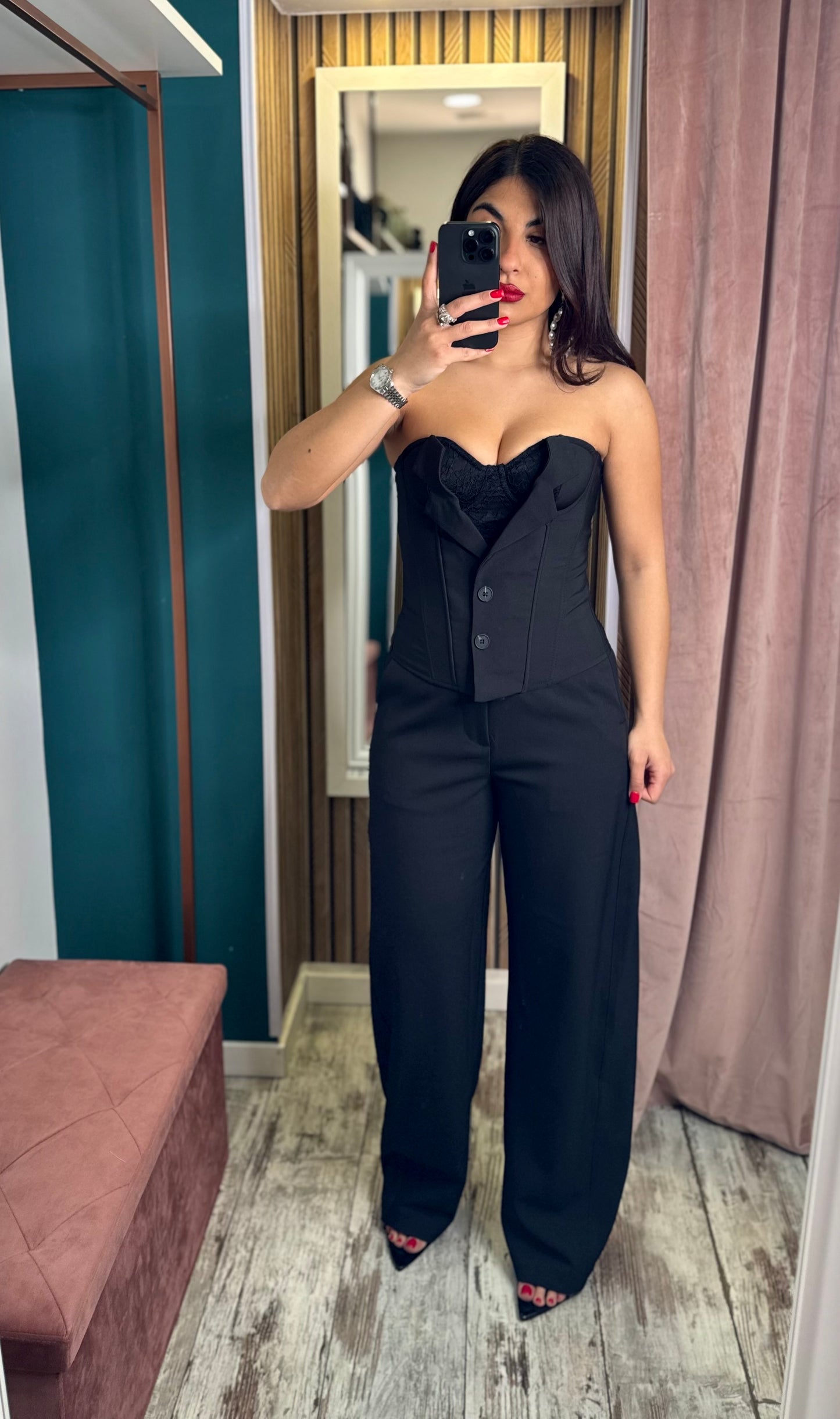 Pantalone nero Wide Ballon
