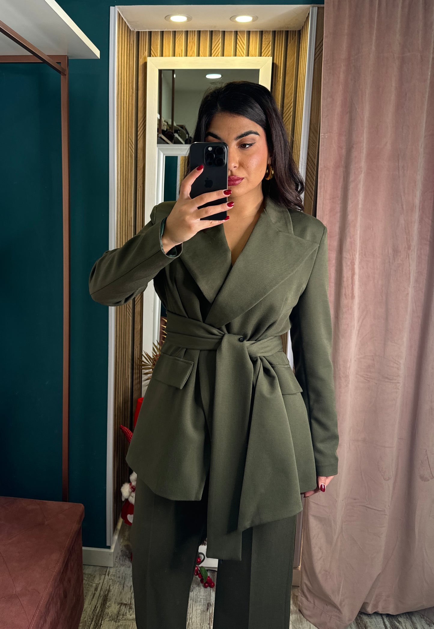 Tailleur olive