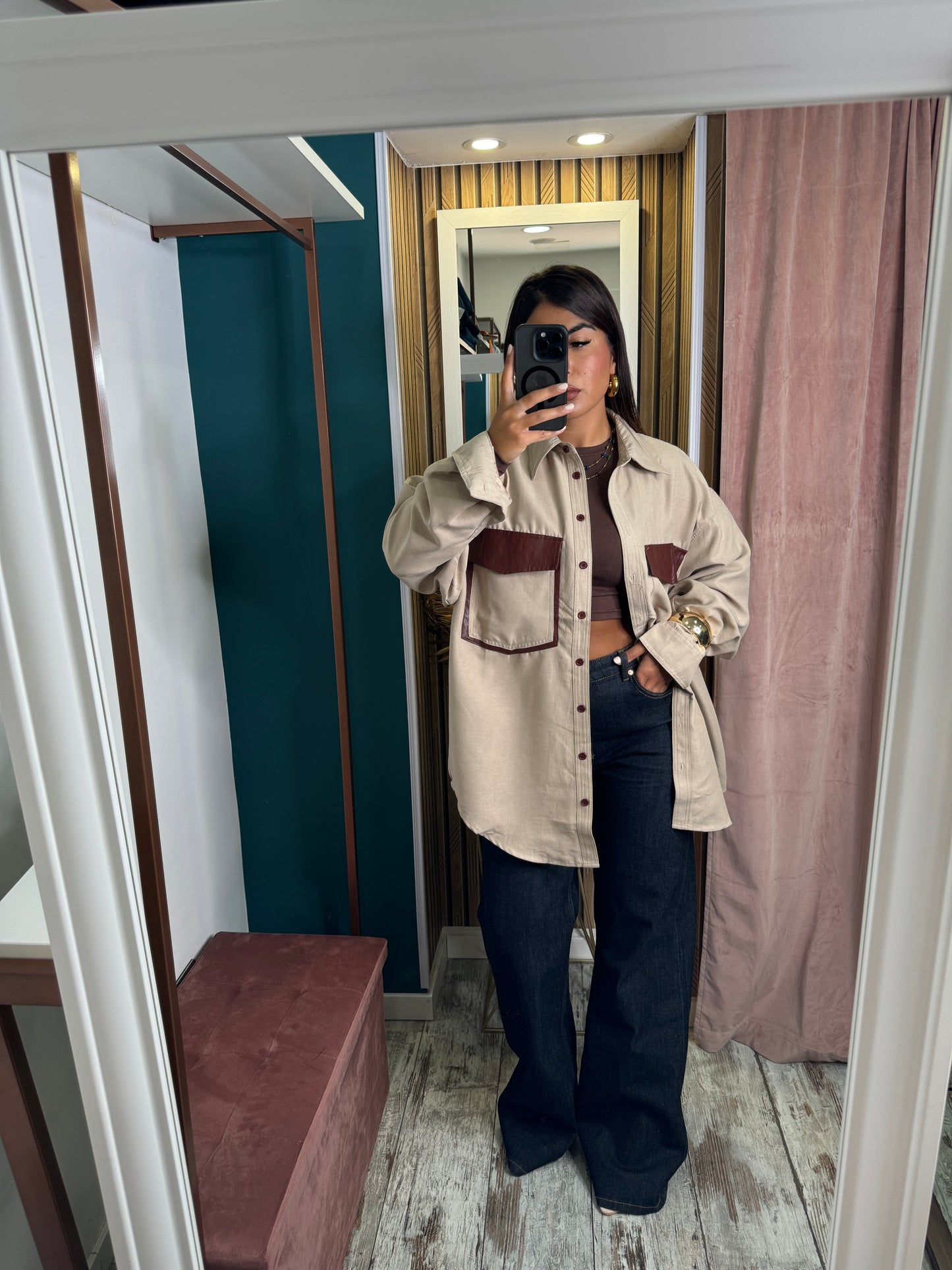 Camicia over beige
