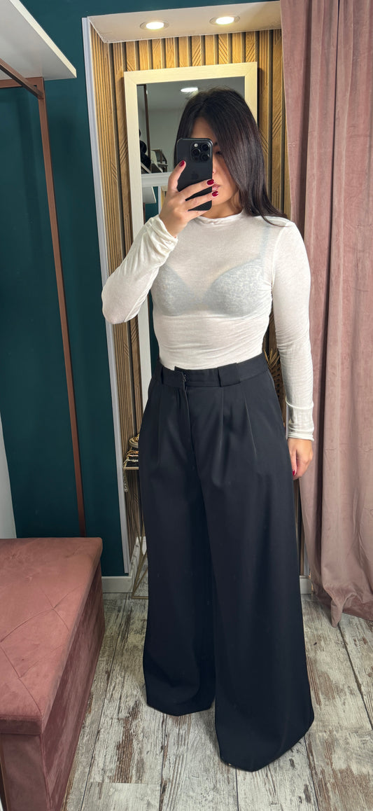 Pantaloni Neri palazzo