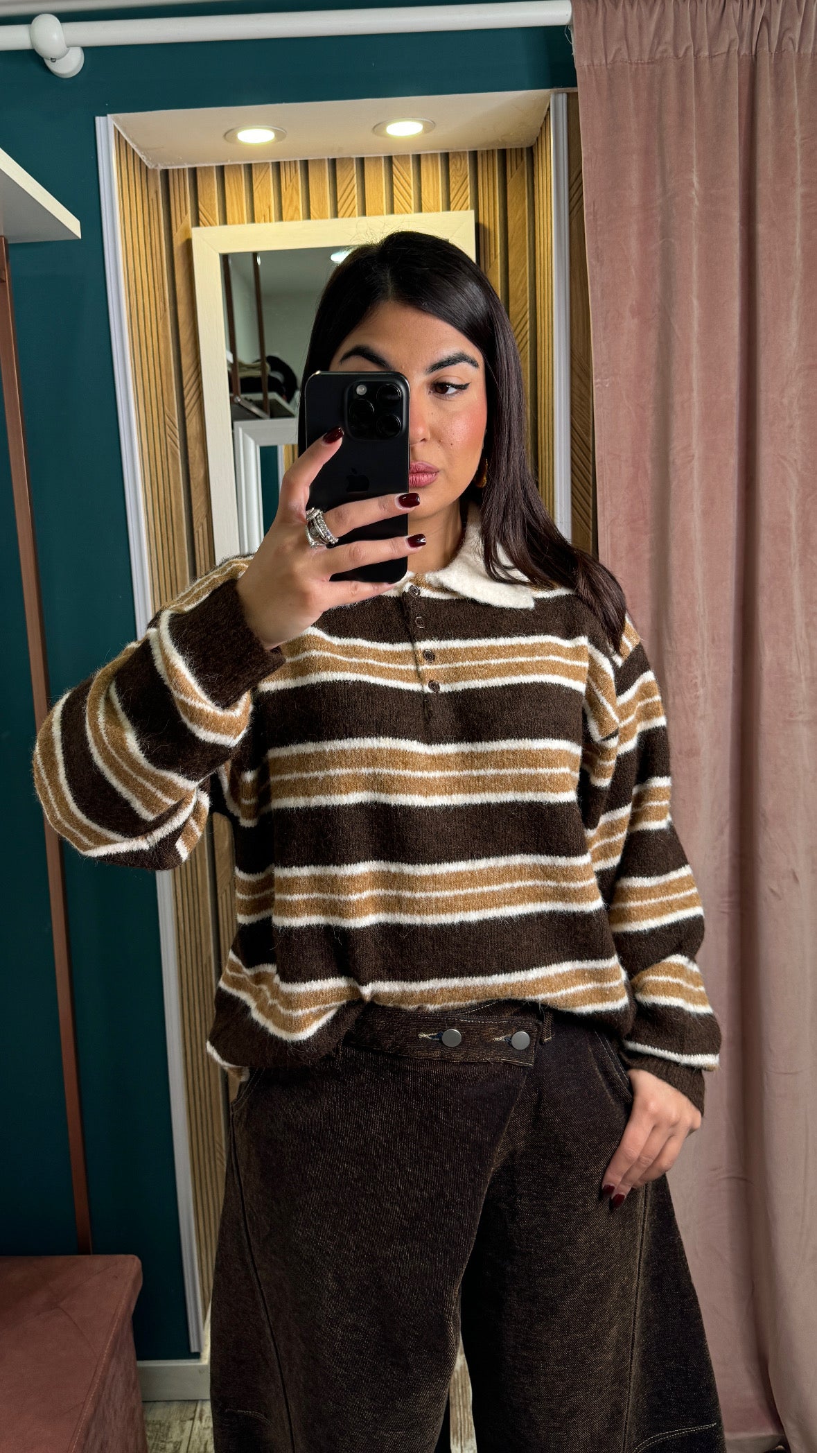 Pullover righe over