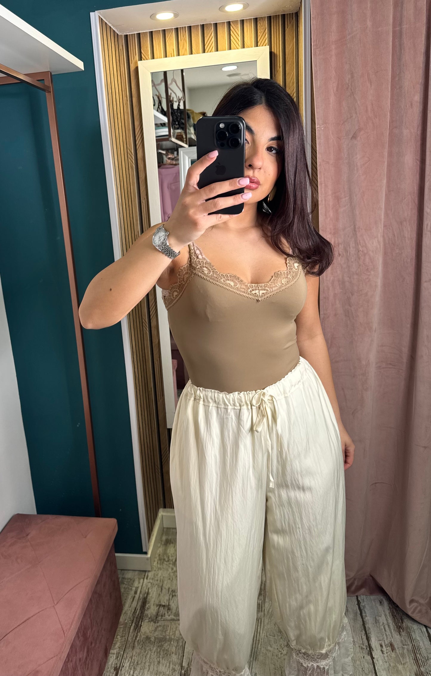 Pantalone Dafne beige
