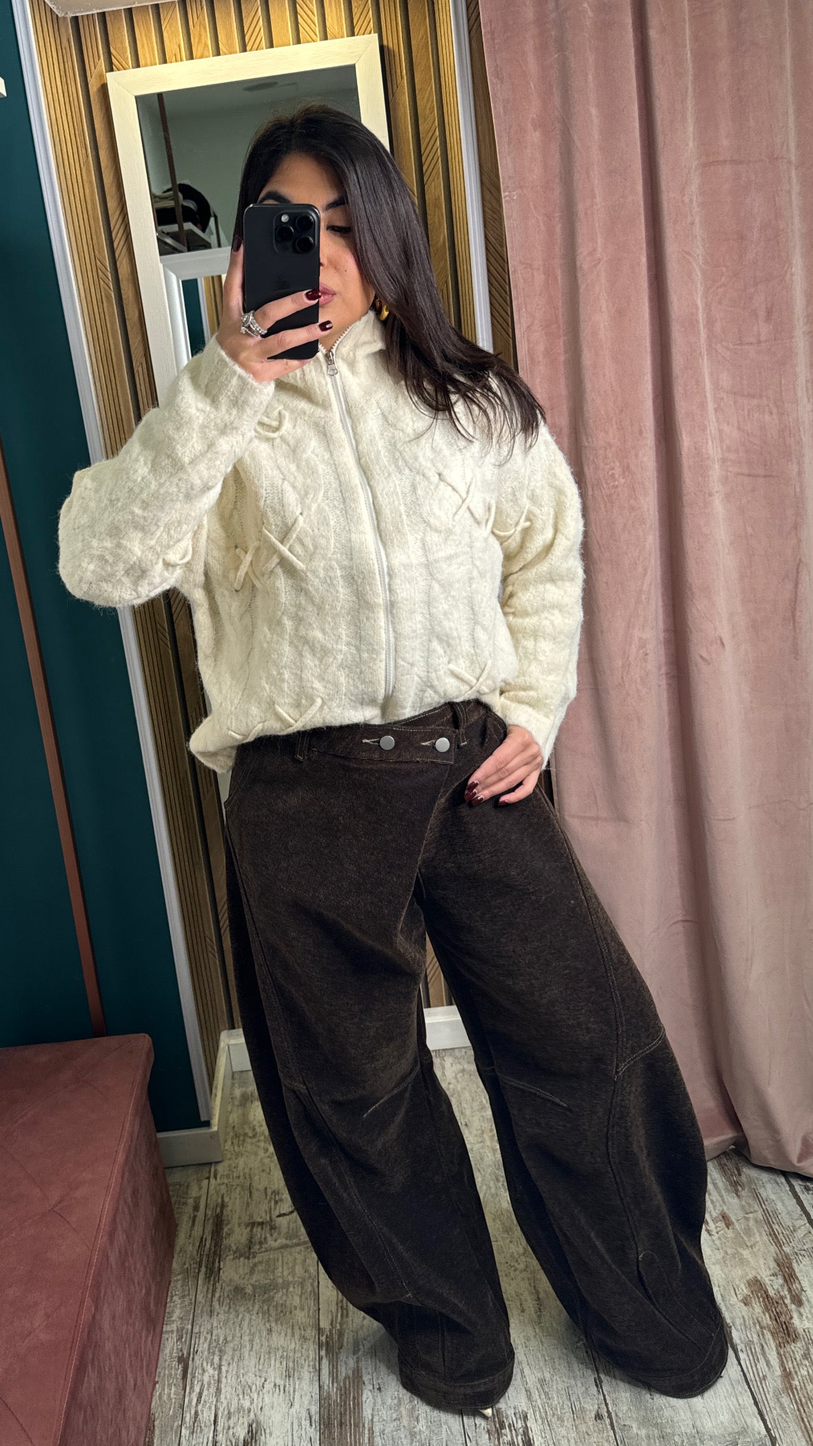 Jeans japan style marrone