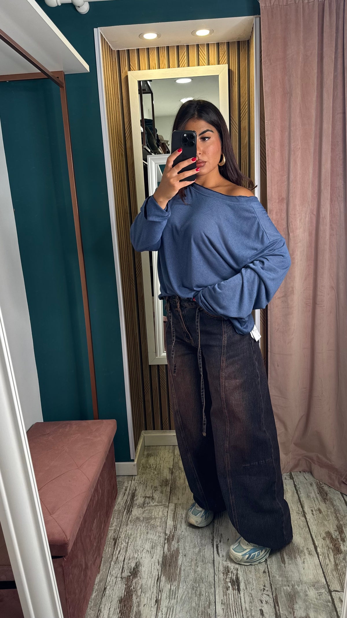 Jeans Ballon Fit Cherry