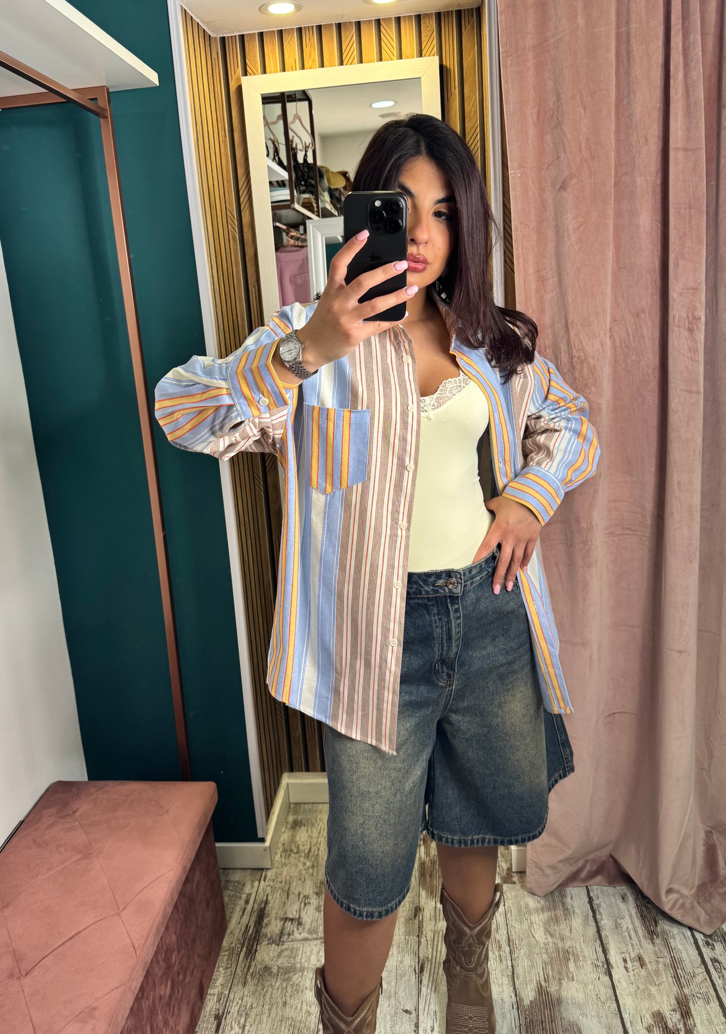 Camicia righe Helan