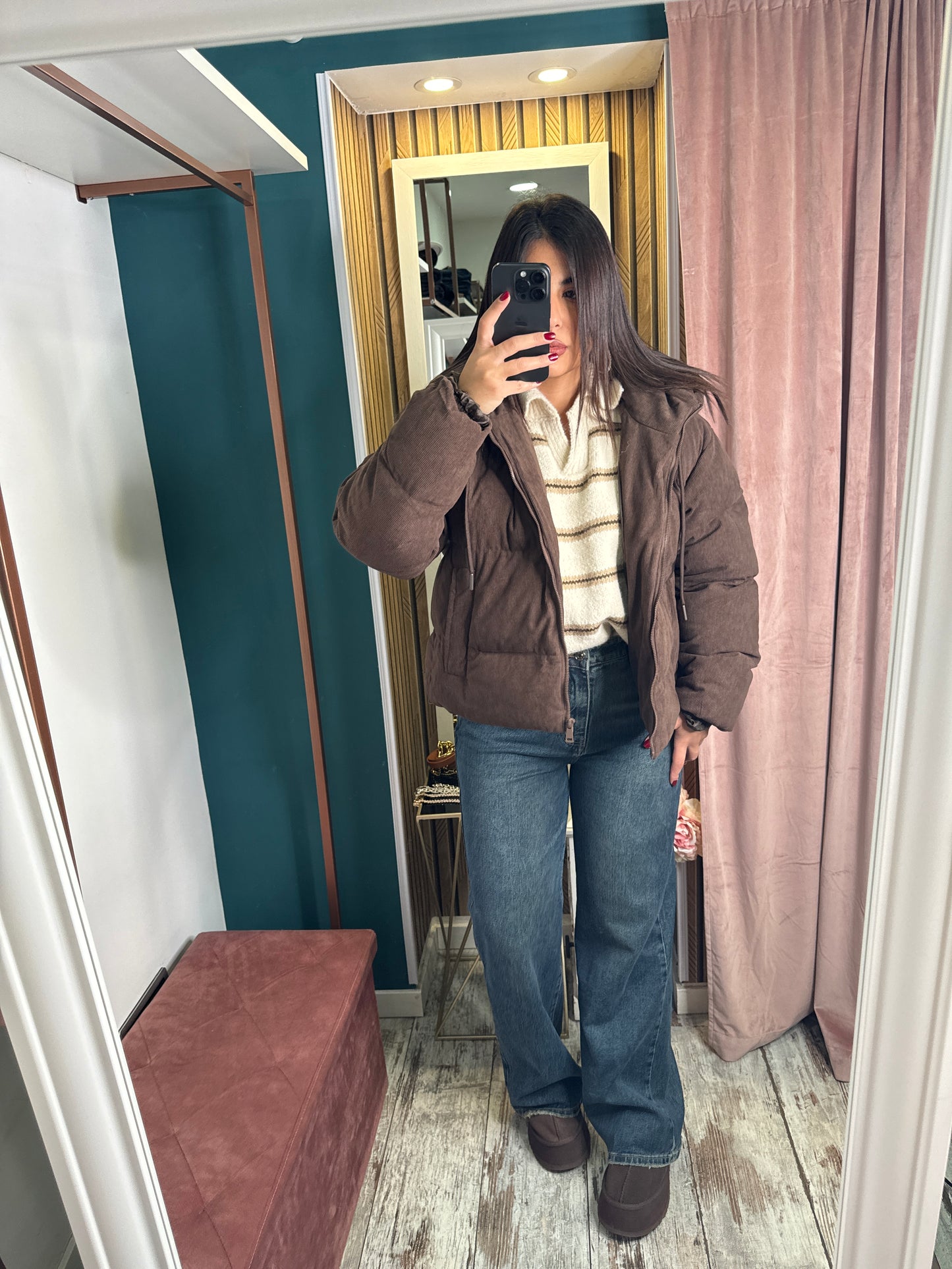 Jeans wide leg sabbia