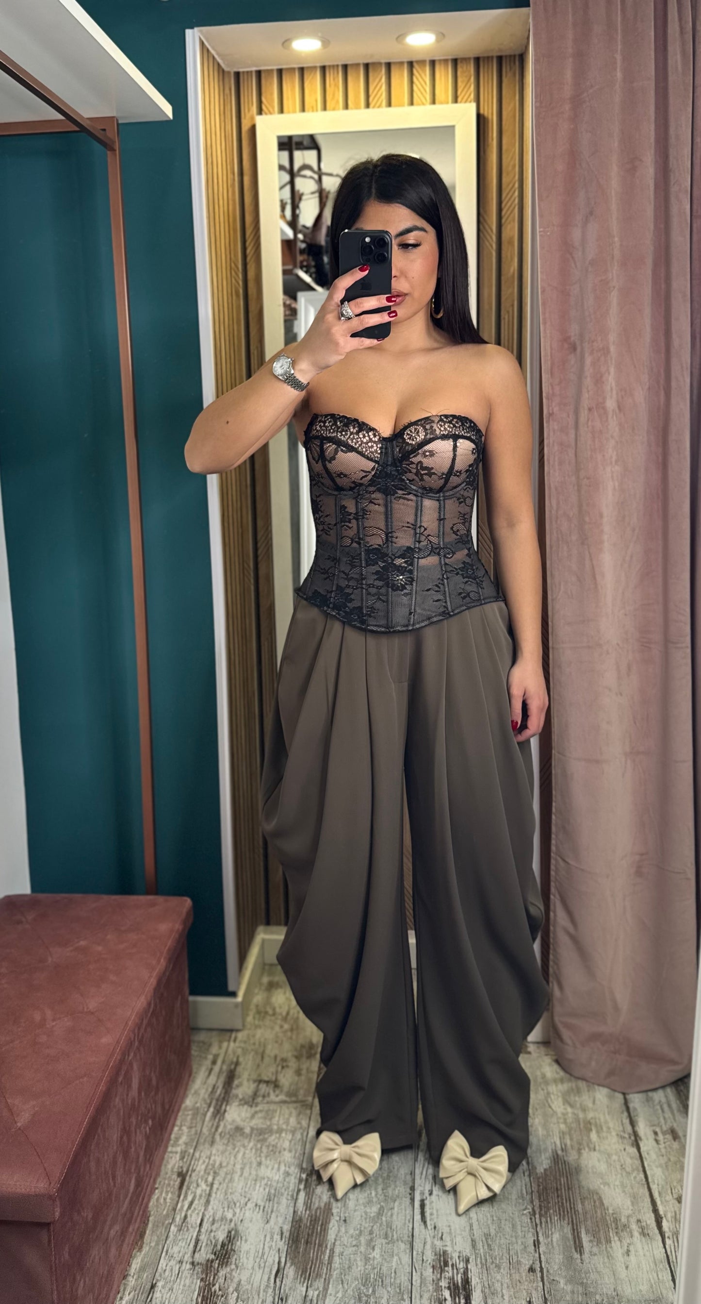 Pantaloni Gipsy marrone