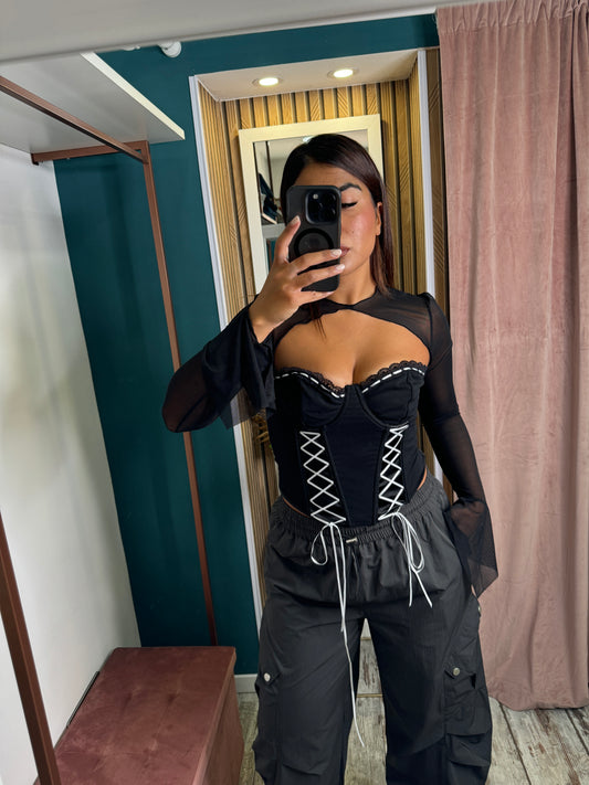 Top Monique nero