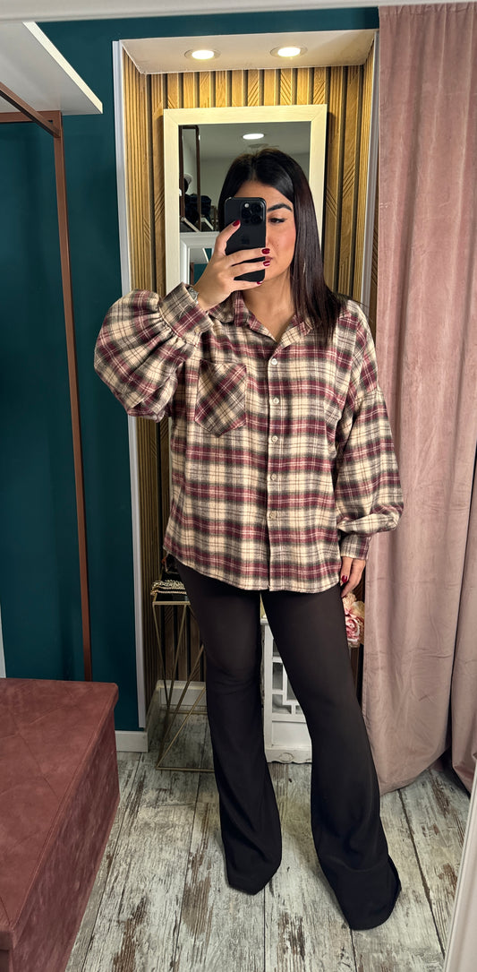 Camicia quadri in flanella