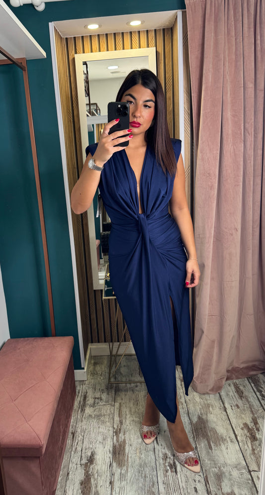 Abito nodo blu