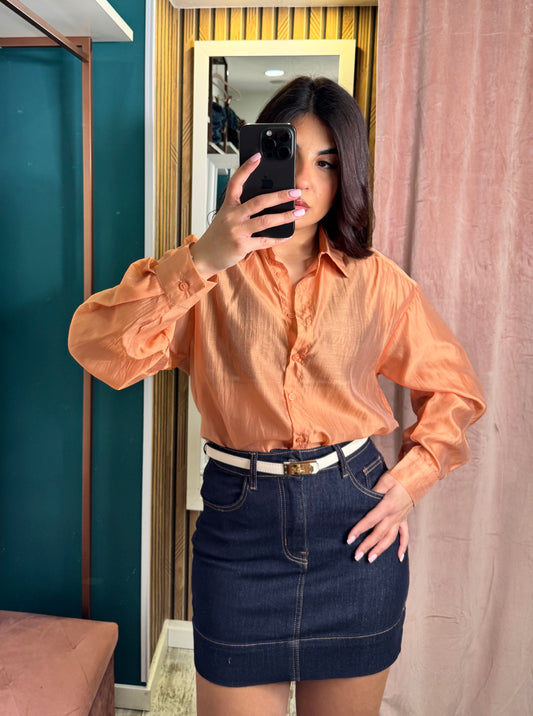 Minigonna denim dark blu